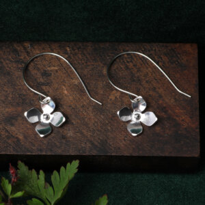 Delicate flower drop earrings