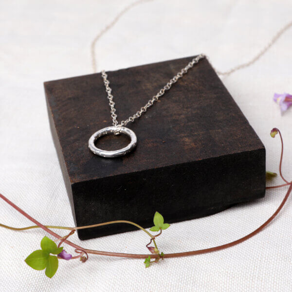 grace collection ring delicate sterling silver on chain handmade